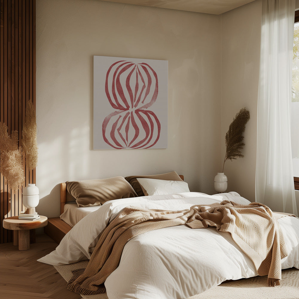 Crimson Echoforms | Canvas
