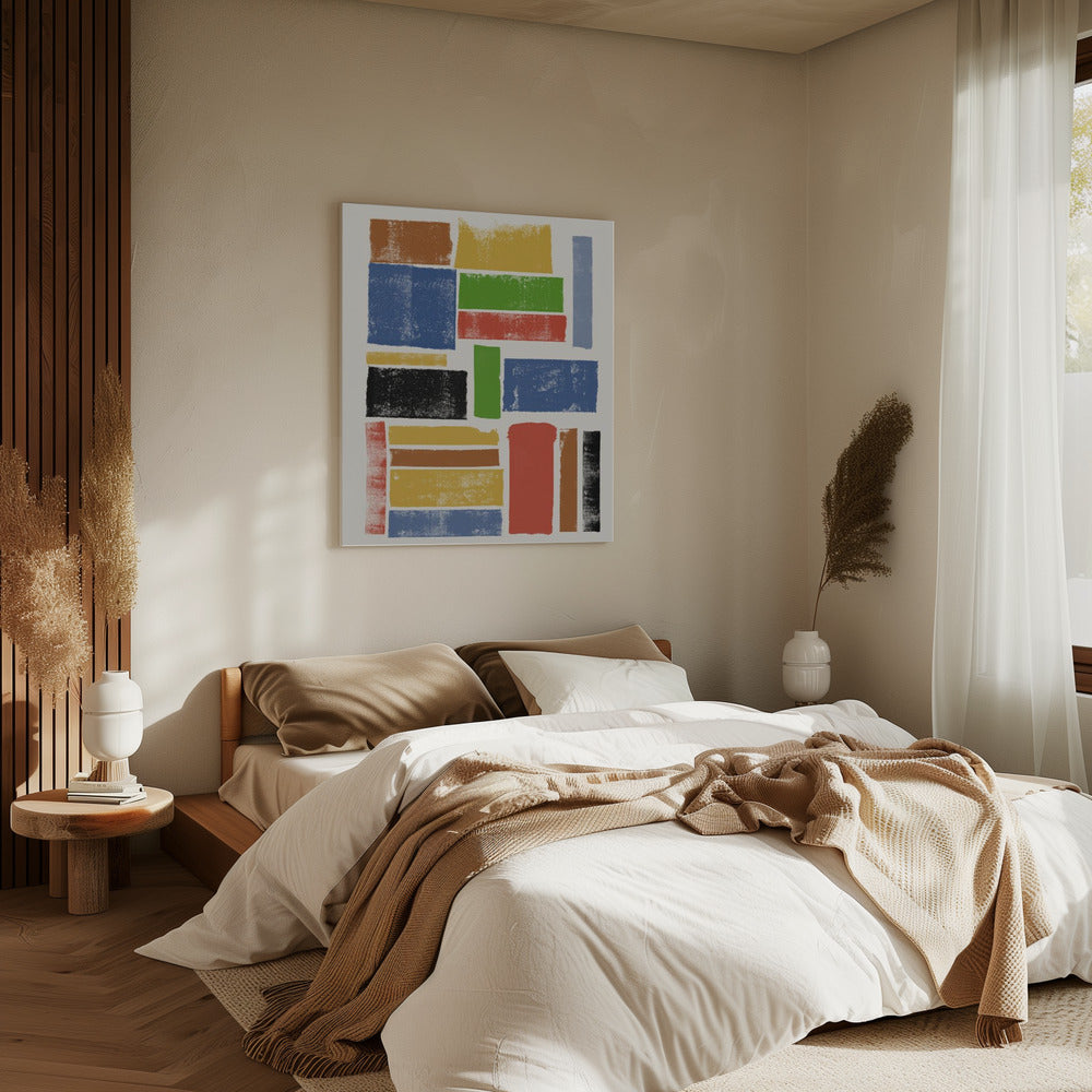Farbblockharmonie | Leinwand