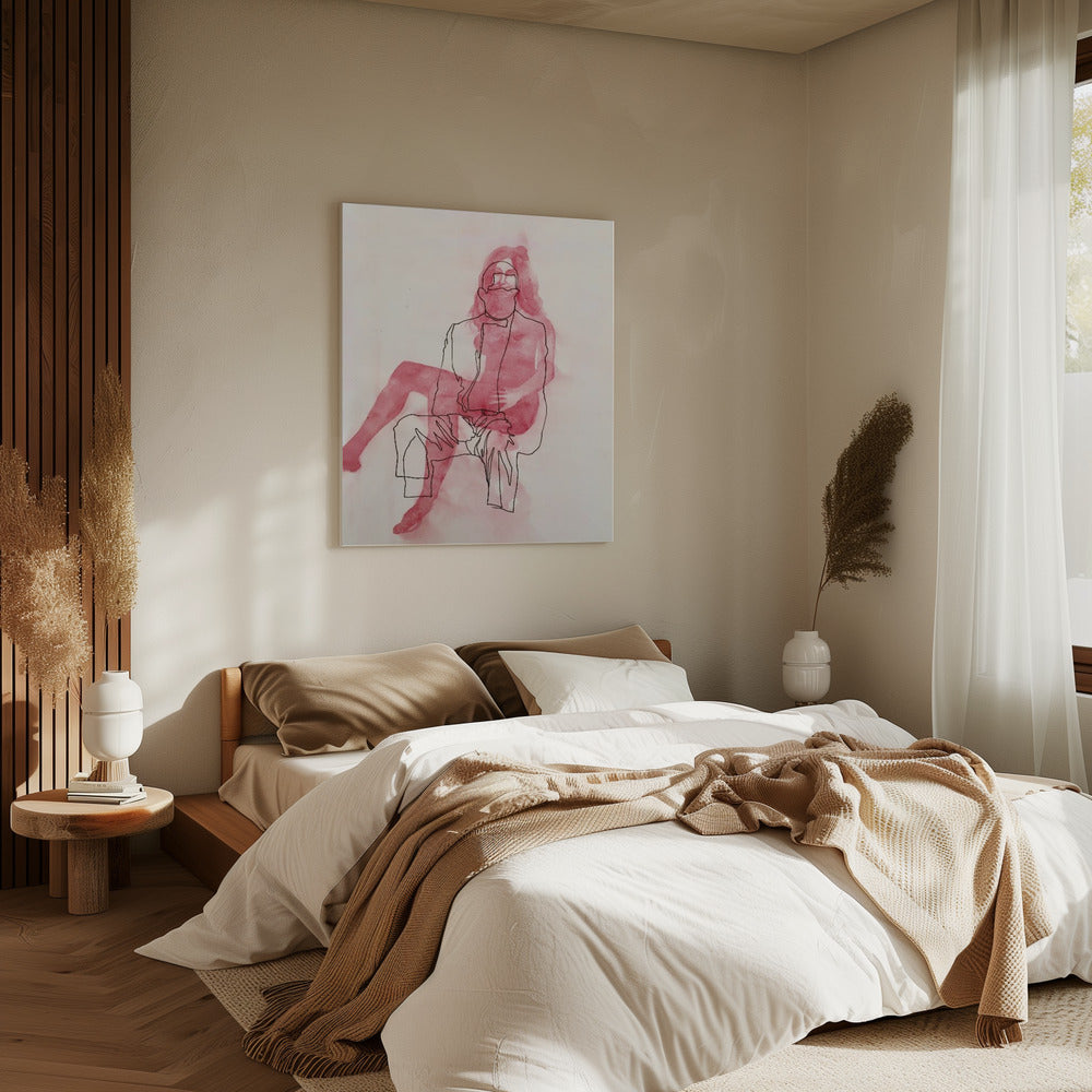 Zwei sitzende Figuren | Leinwand