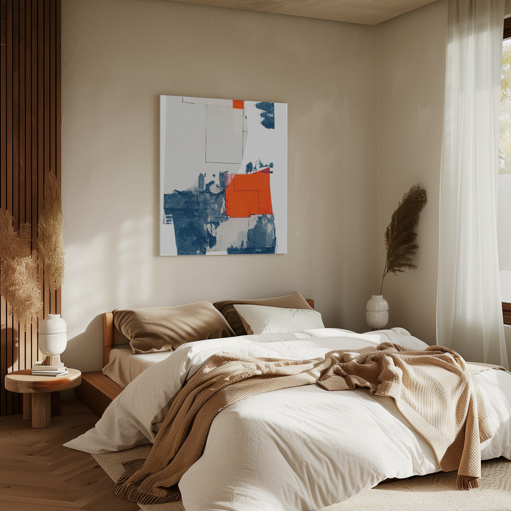 Neutral Abstract Shapes On White 3 | Canvas