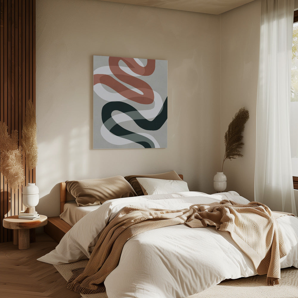 Expressionistische Kurven 1 | Leinwand