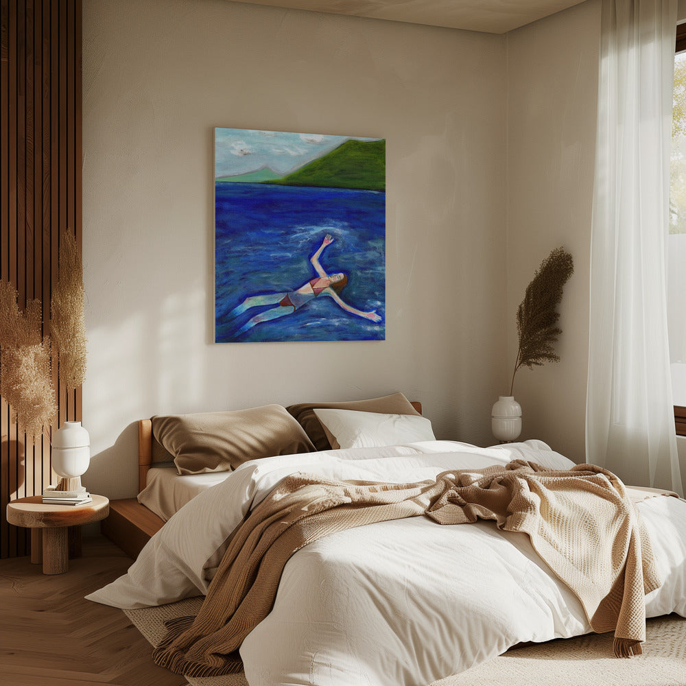 Der Schwimmer | Leinwand