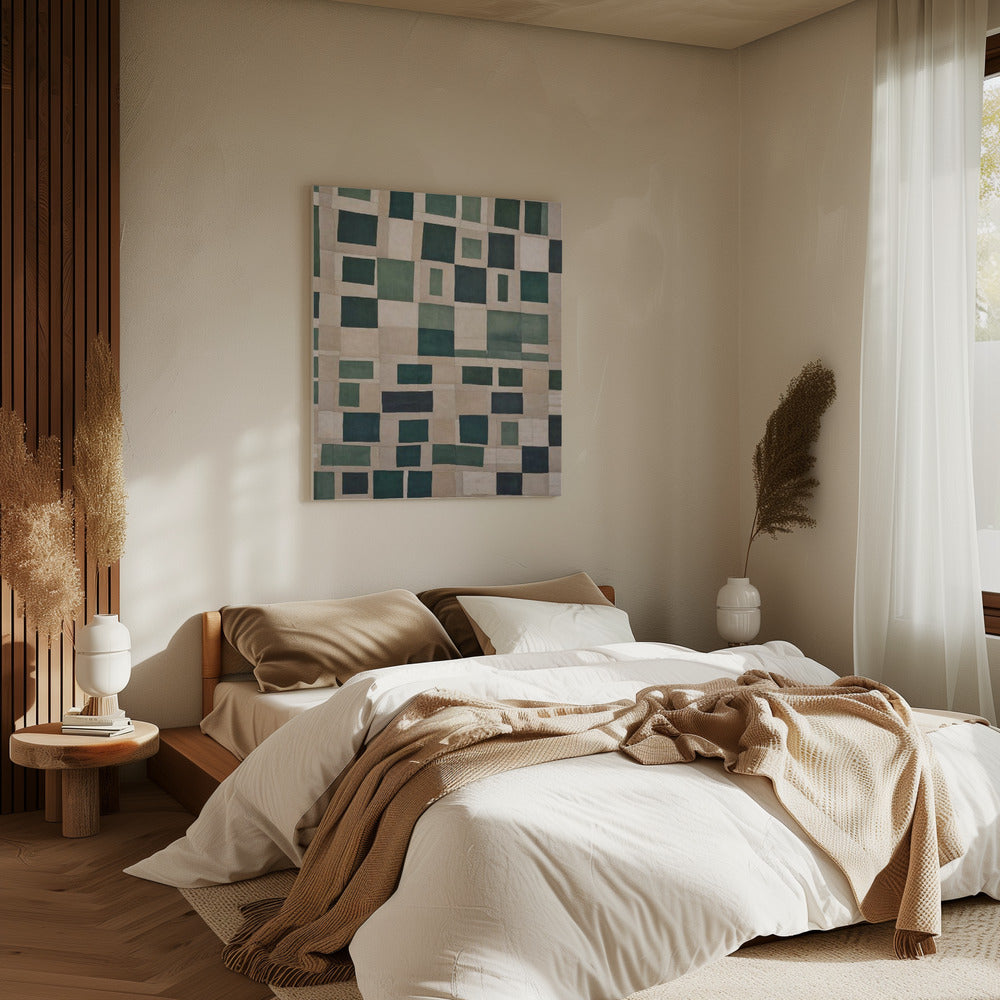 Smaragdmosaik | Leinwand