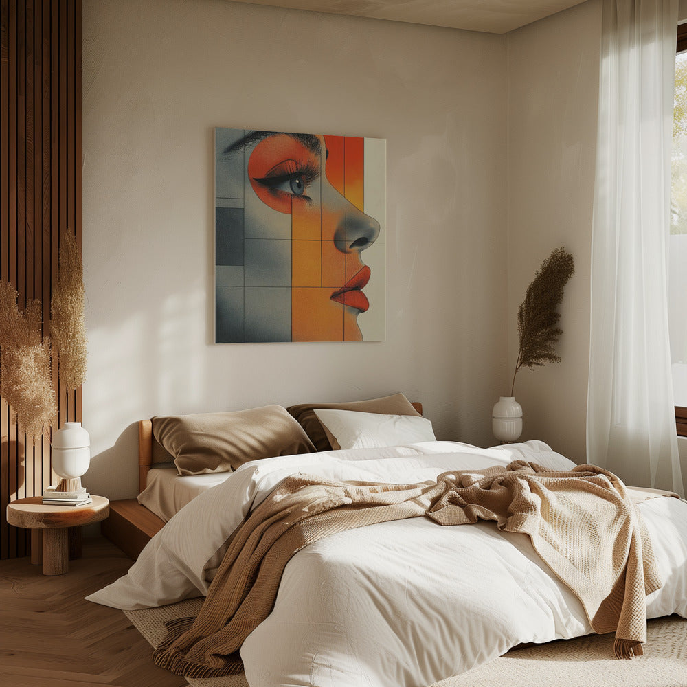 Ein Frauengesicht Vintage Poster (6) | Leinwand