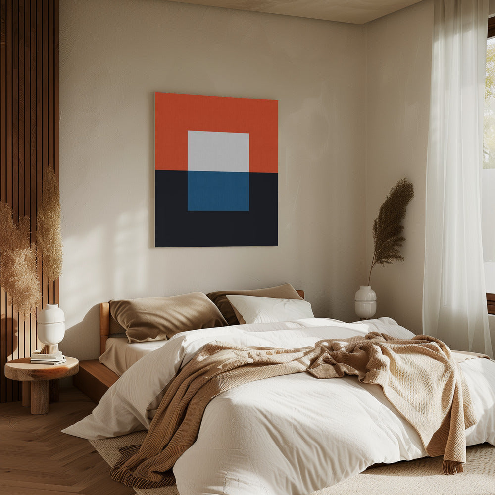 Blau und Rot 3 | Leinwand