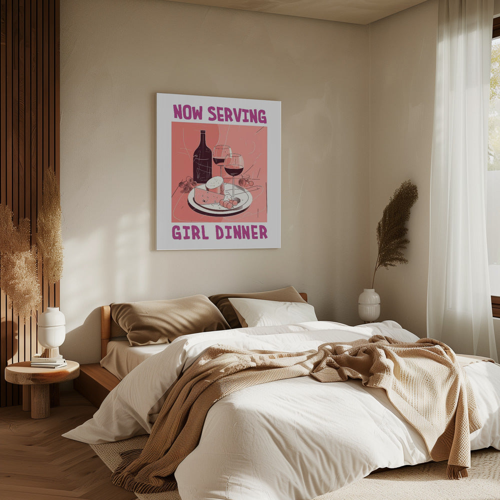Girl Dinner No 1 | Canvas