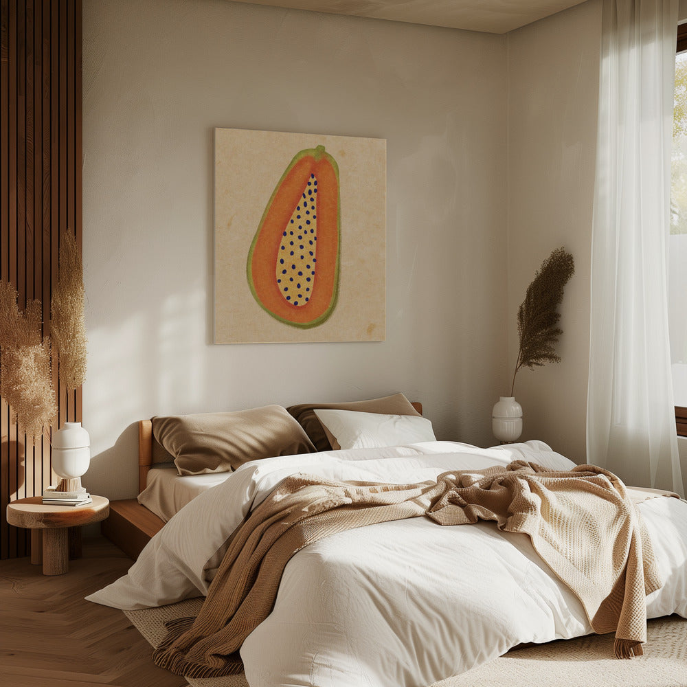 Einfache Papaya | Leinwand