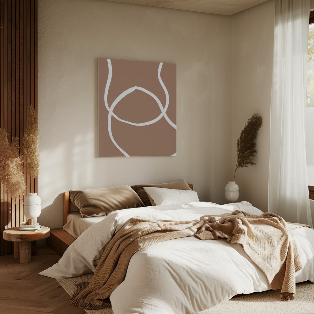 Abstract Lines Mocha 2 | Canvas