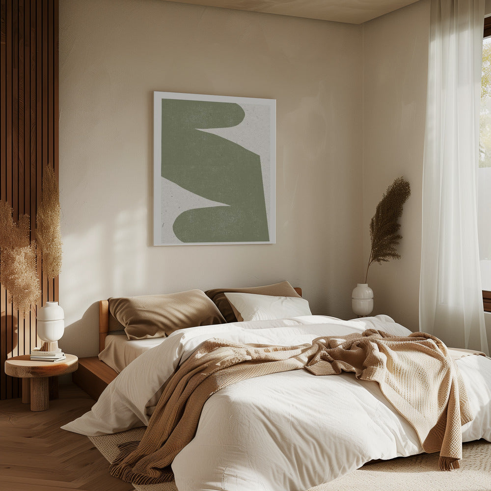 Sanfter grüner Fluss | Leinwand