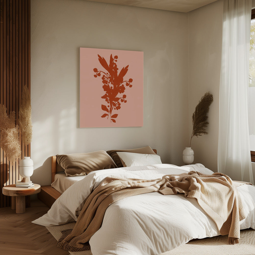 Blumensilhouette 8 | Leinwand
