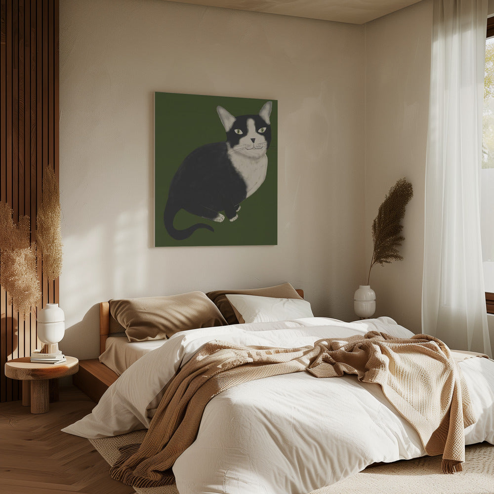 Herr Smoking Katze | Leinwand