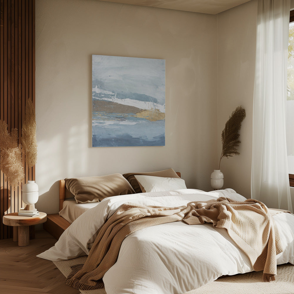 Golden Mist Horizon | Canvas