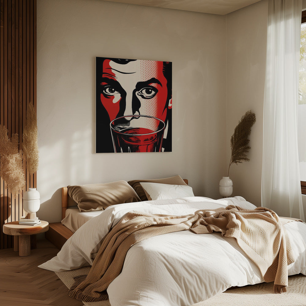 Ein Mann mit intensiven Augen | Leinwand