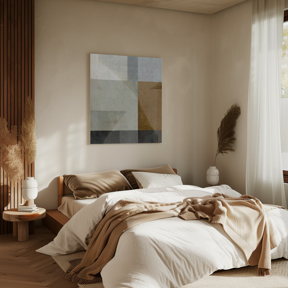 Gedämpfte geometrische Formen | Leinwand