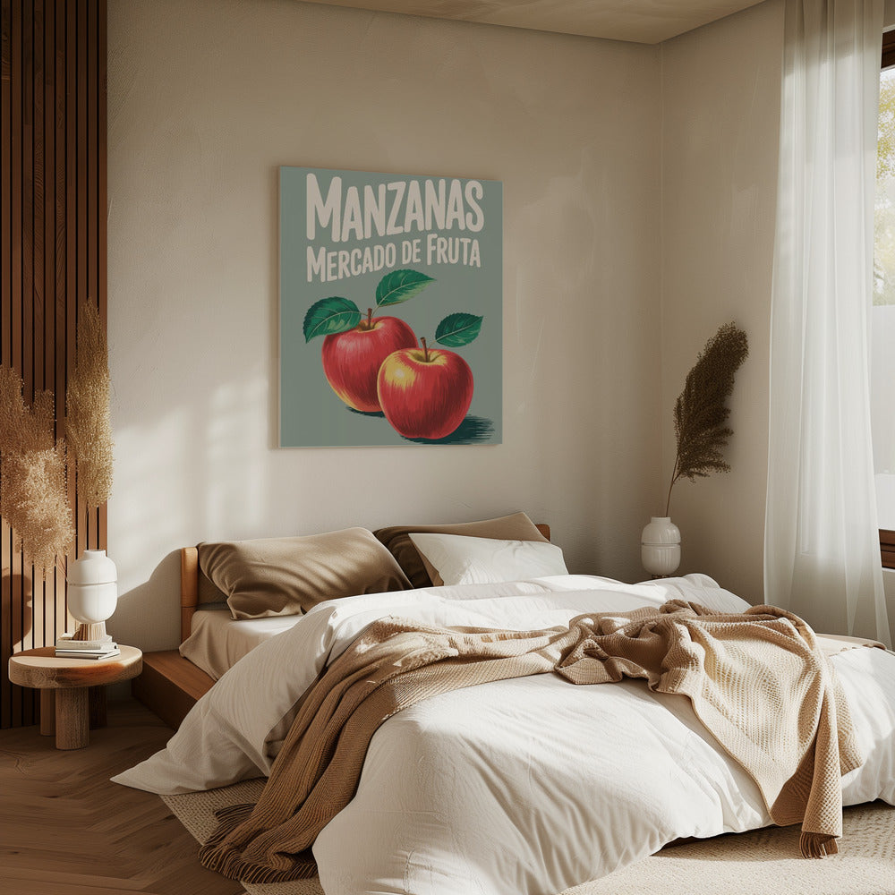 Leuchtend rote Äpfel | Leinwand