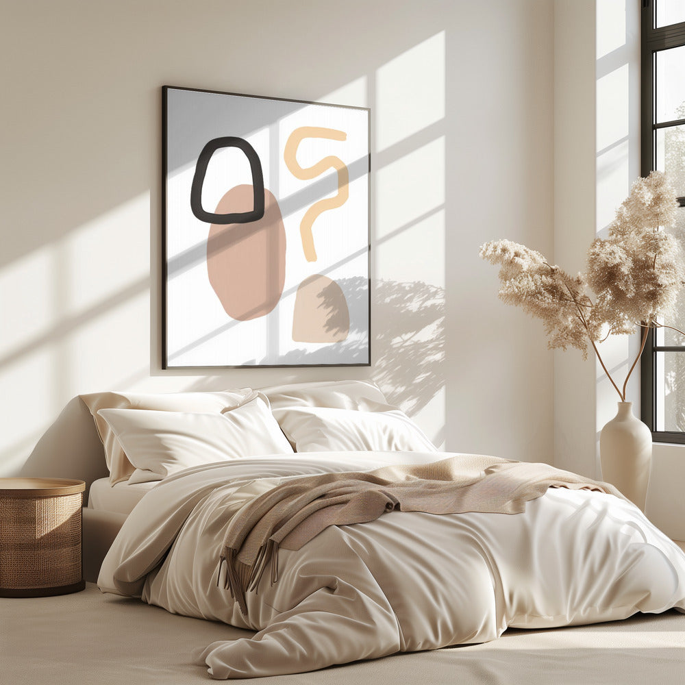 Minimalistische Formen und erdige Töne | Poster
