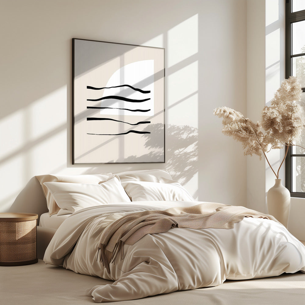 Geschwungene Linien &amp; Licht | Poster