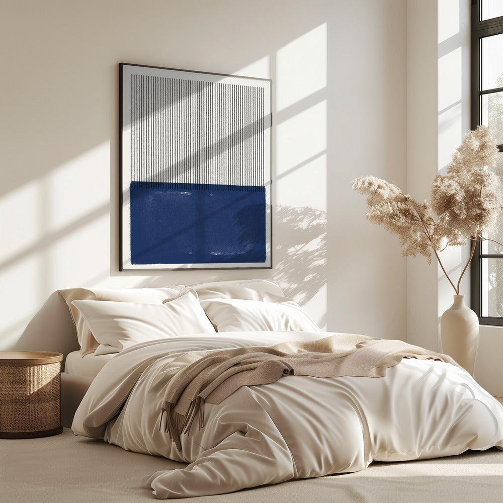 Blaue Linie Harmonie | Poster