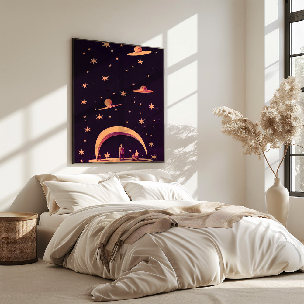 Galaktische Traumlandschaft | Poster