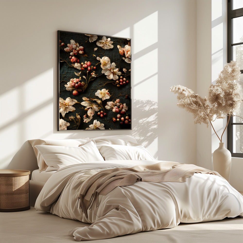 Blütenblätter und Beeren | Poster