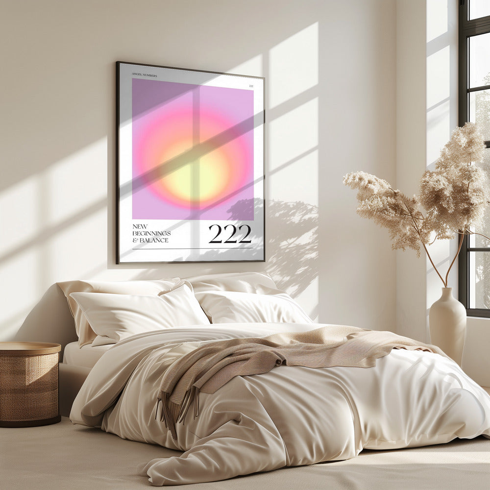 Farbverlauf mit sanften Rosa- und Gelbtönen | Poster