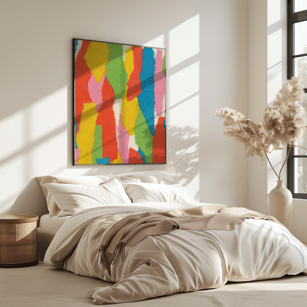Bunte Papiercollage Nr. 1 | Poster