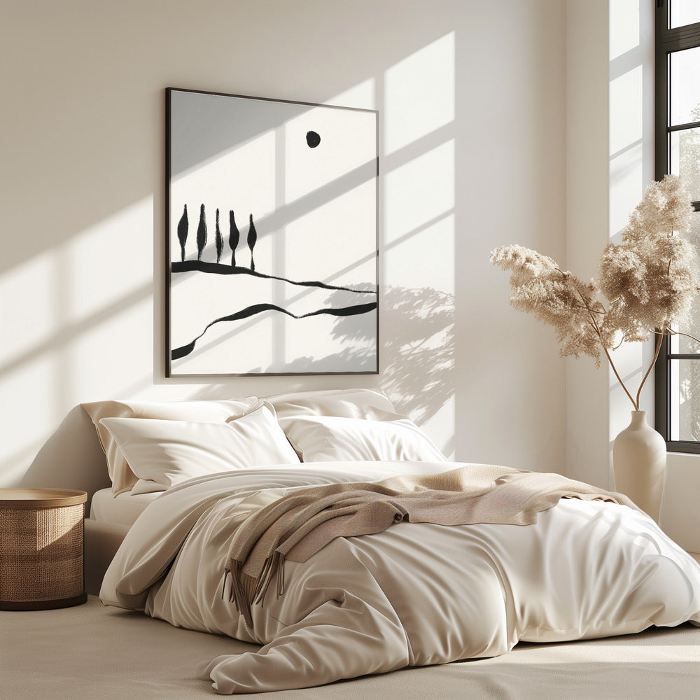 Minimale Linienlandschaft #1 | Poster