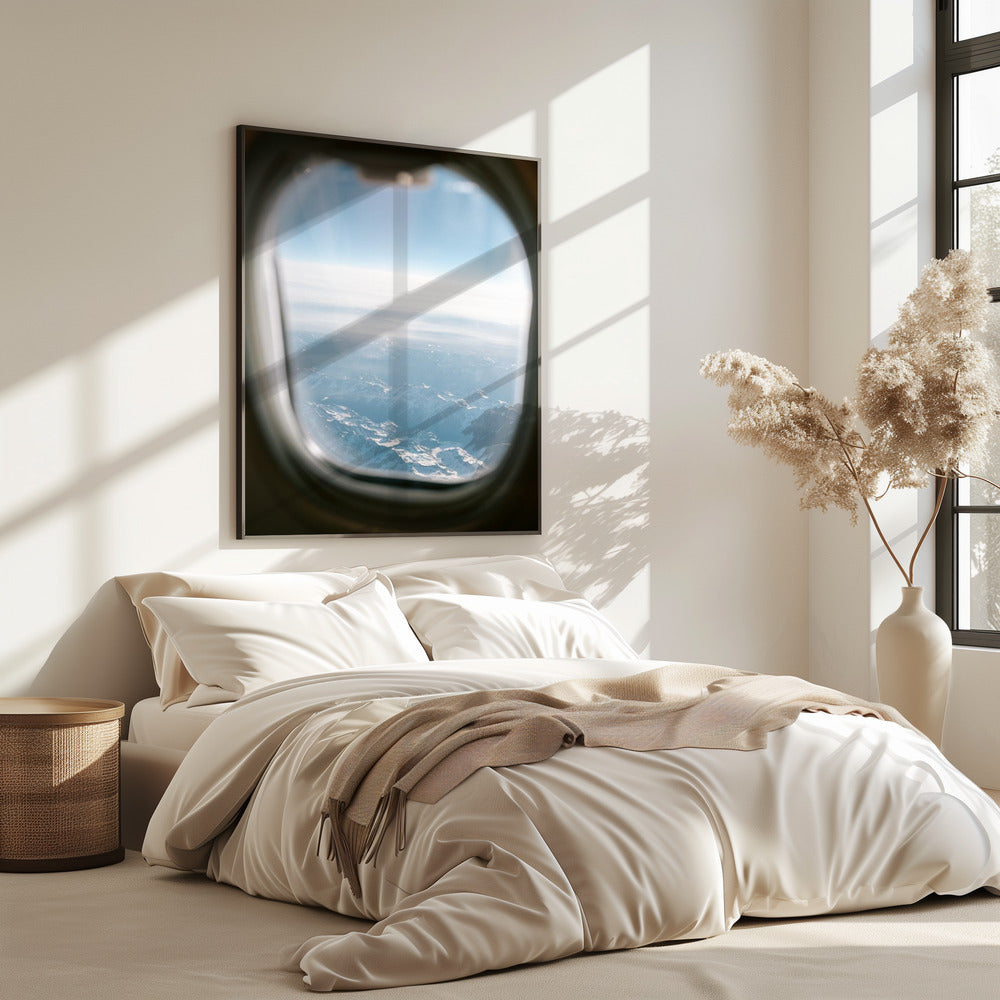 Blick aus dem Flugzeugfenster || | Poster