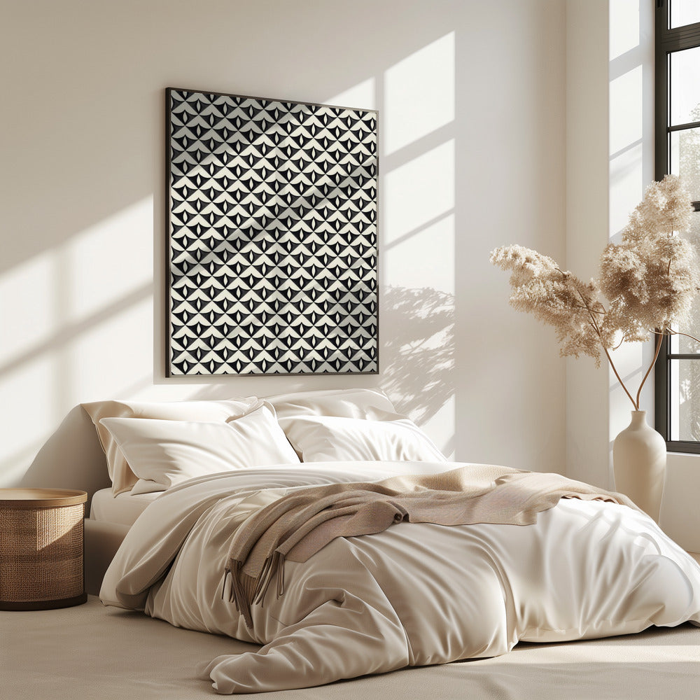 Monochrome Wellen | Poster