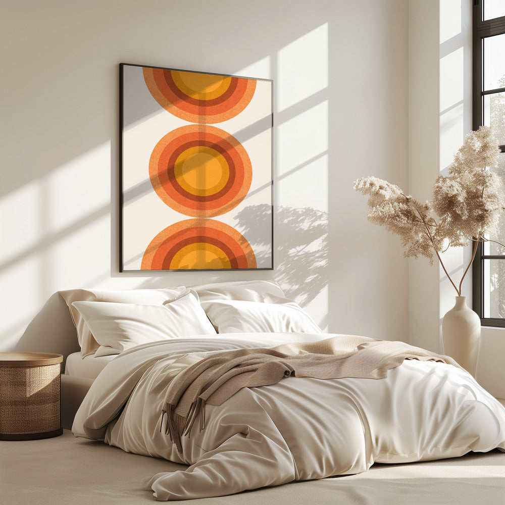 Retro Sonnenkreise | Poster
