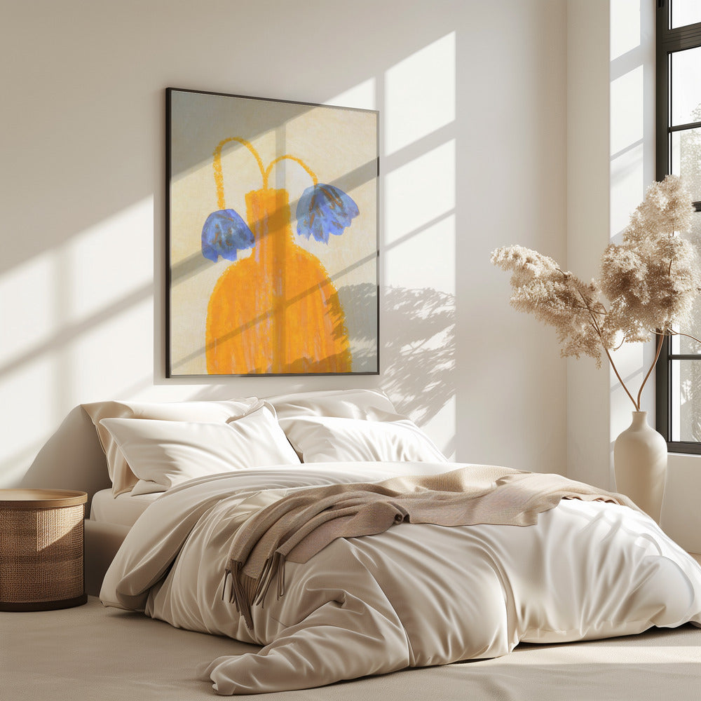 Still Life With a Vase and Two Flowers | Poster