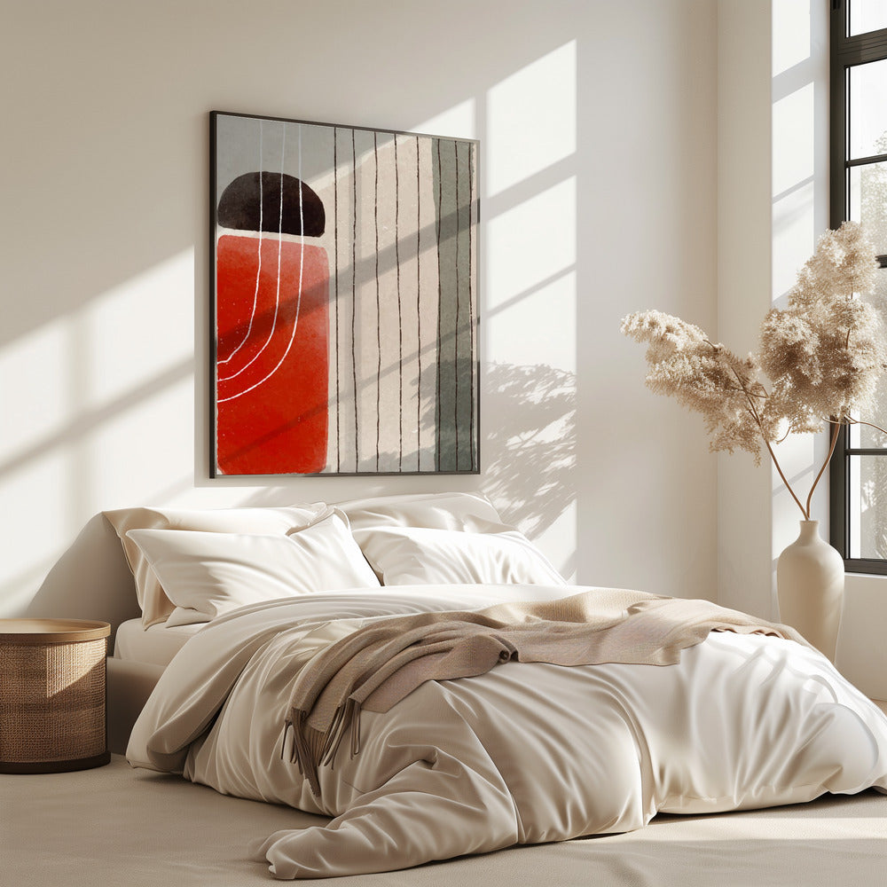Orange Minimale Formen #3 | Poster