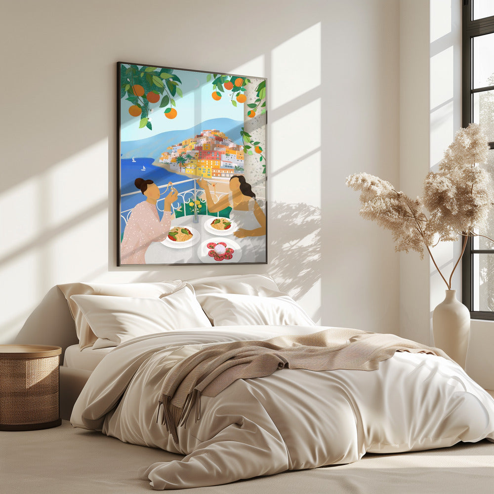 Girls in Positano | Poster