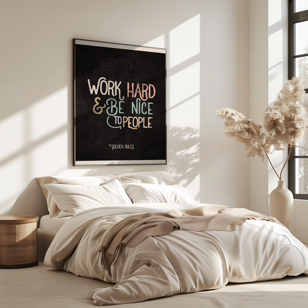 Goldenes Lebensmotto | Poster