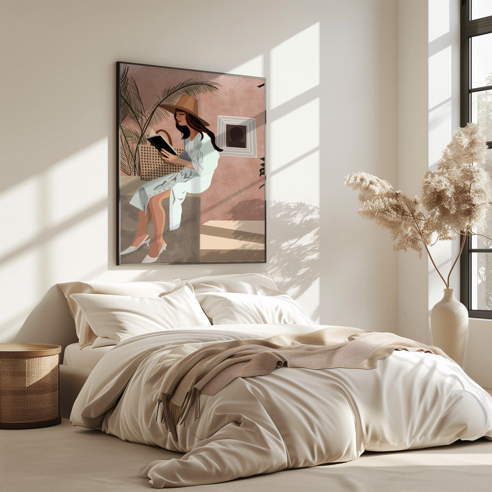 Friedliche Leseecke | Poster
