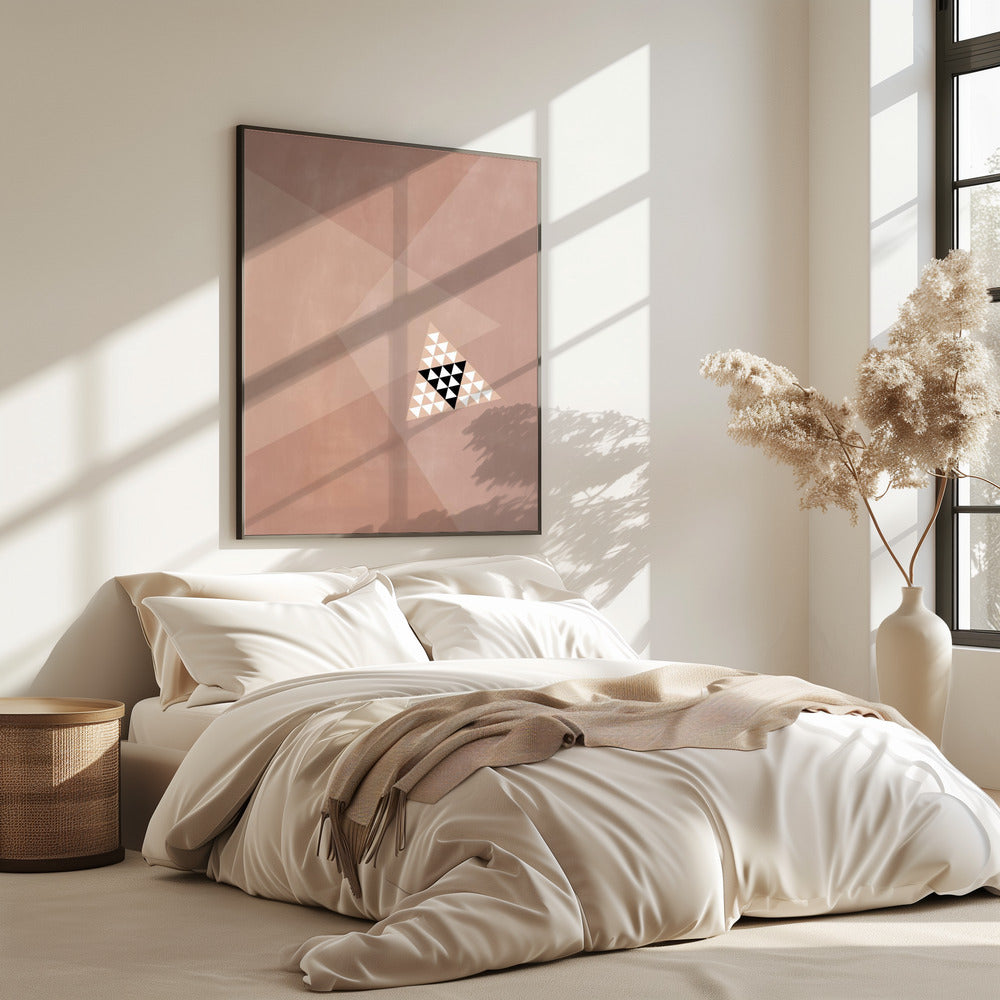 Geometric Design With A Central Triangular Pattern | Poster