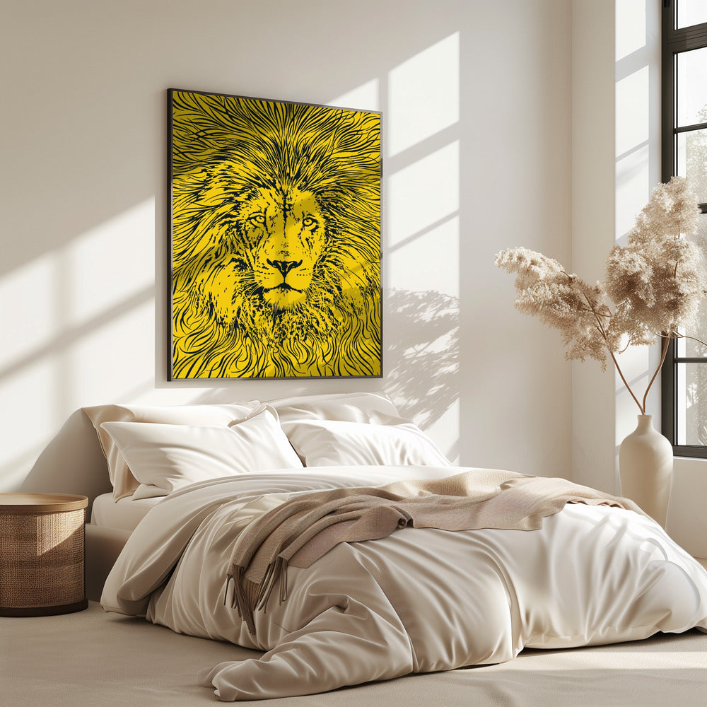 Löwenportrait – König der Tiere | Poster