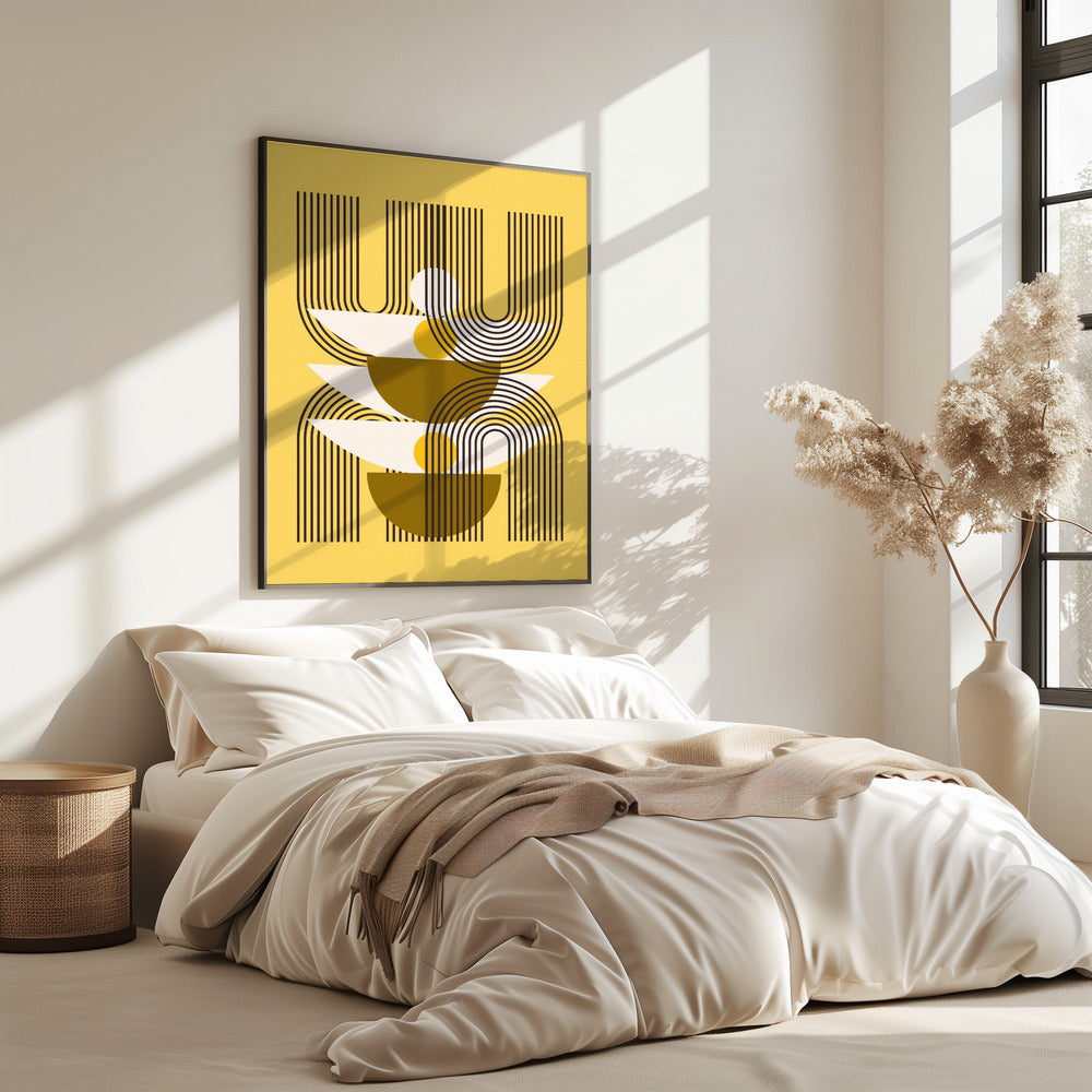 Minimalistische Linien und geometrische Formen | Poster
