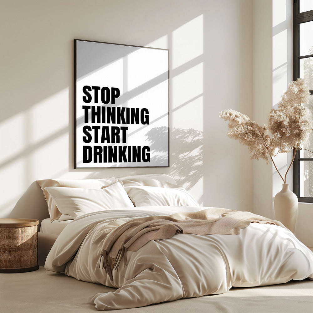 Abschalten, weitertrinken | Poster