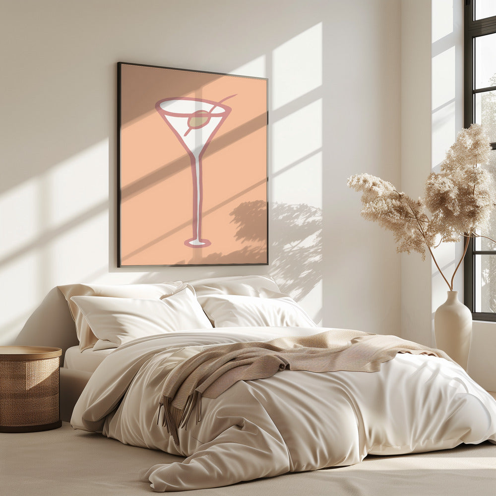 Olive In Glass Peach Fuzz Poster | Poster