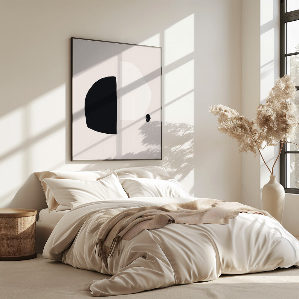 Geometrische Formen in Schwarz und Weiß | Poster