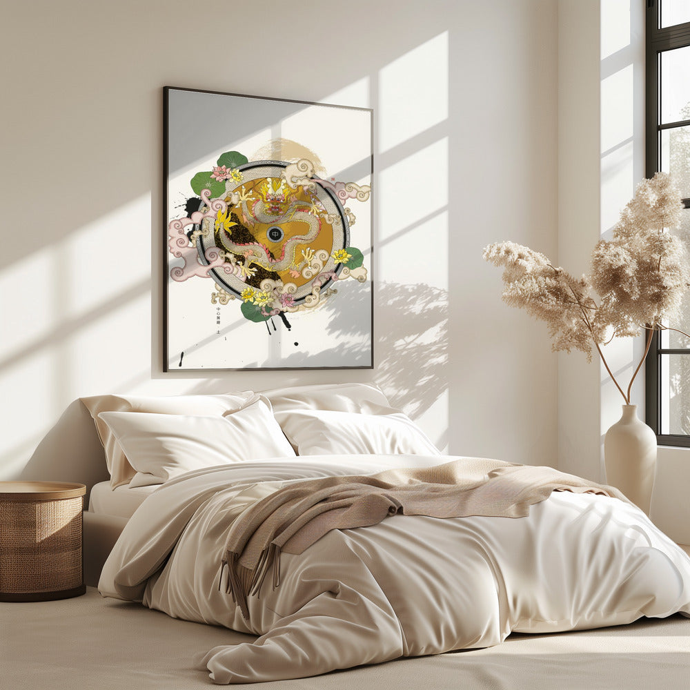 Gelber Drache der Mitte | Poster