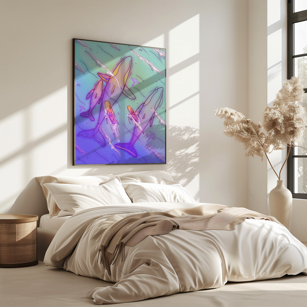 Surfen mit den Walen | Poster