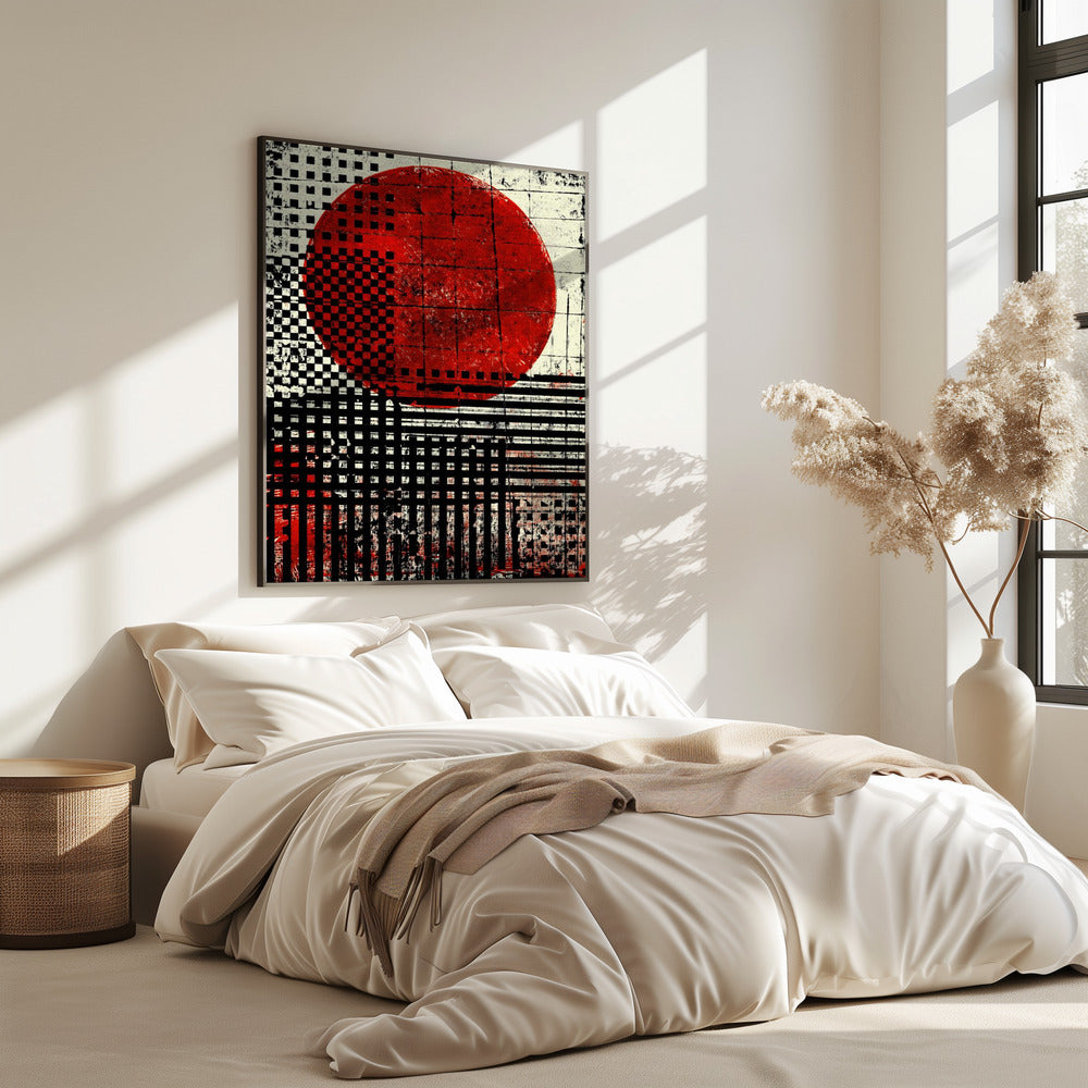 Geometrische Muster in Schwarz und Weiß | Poster