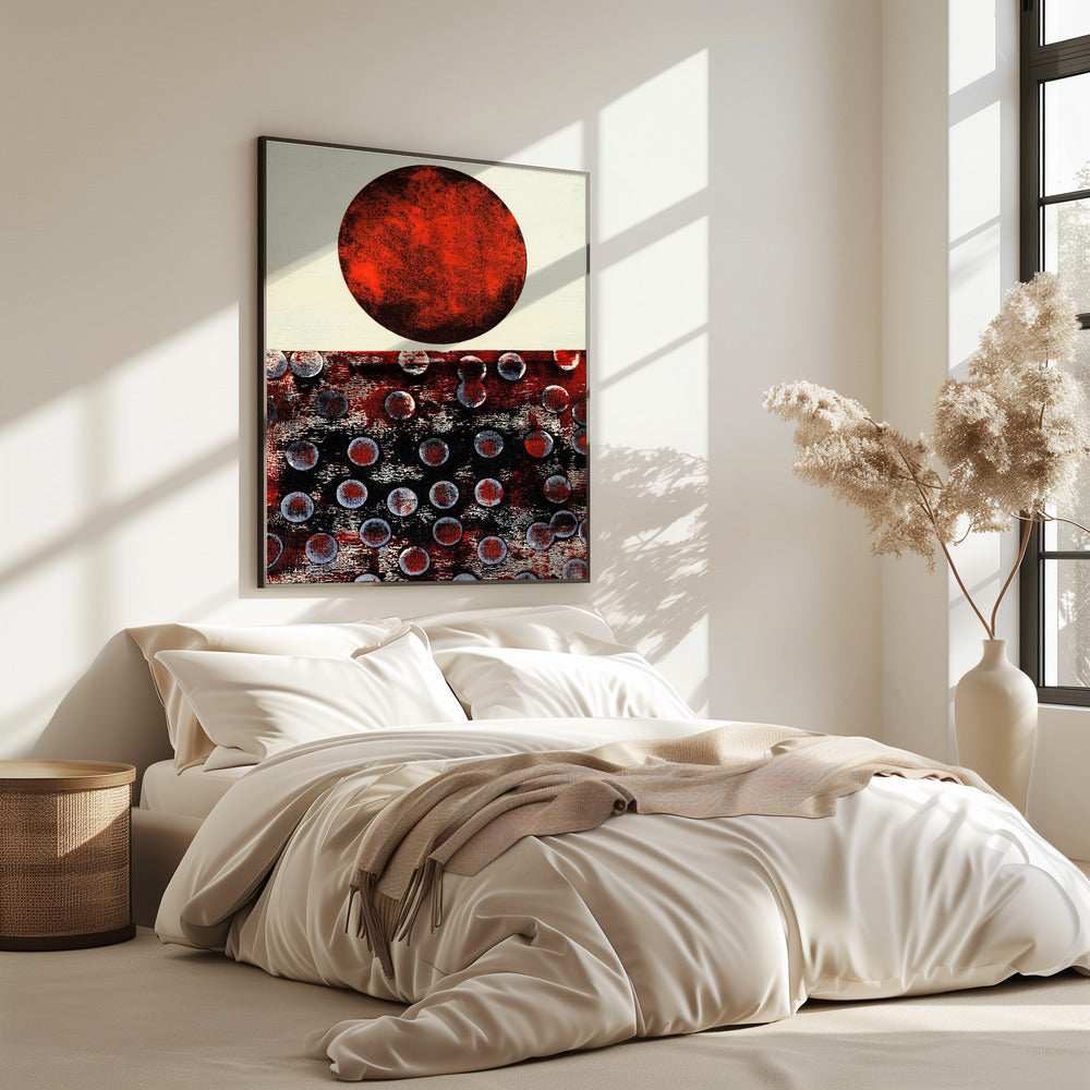 Abstraktes Kunstwerk mit geometrischer Komposition | Poster