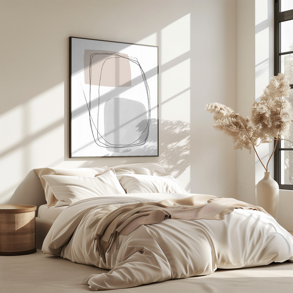 Geometrische Formen und fließende Linien | Poster