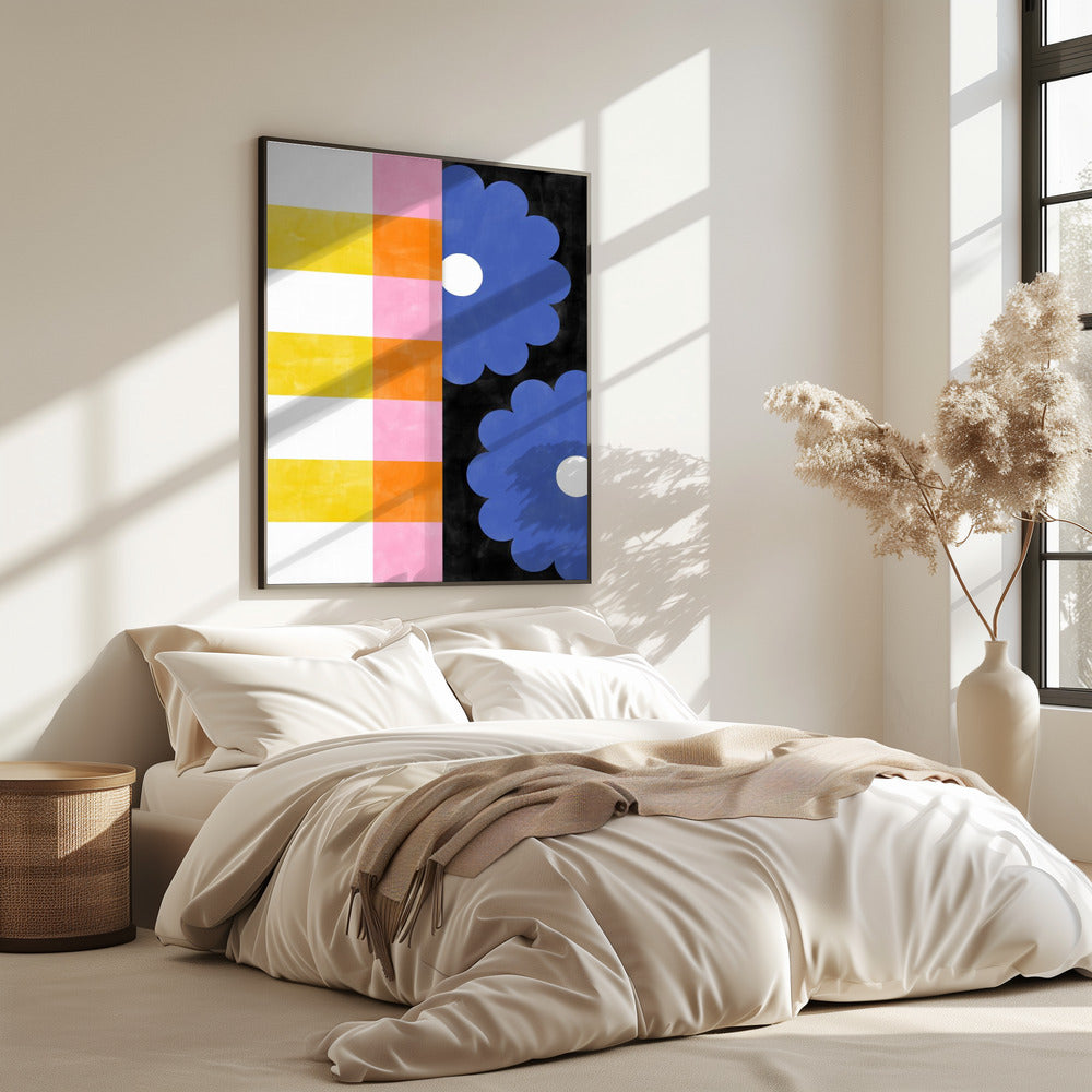 Florale Streifen | Poster