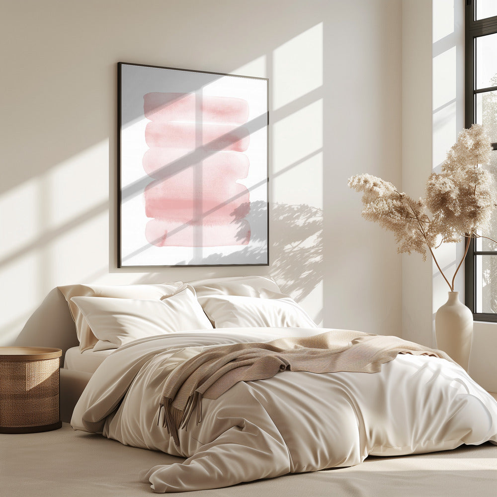 Abstract Blush Stripes | Poster