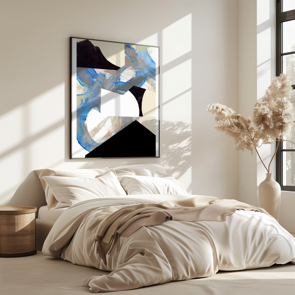 Blue Neutral Beige Black 2 | Poster