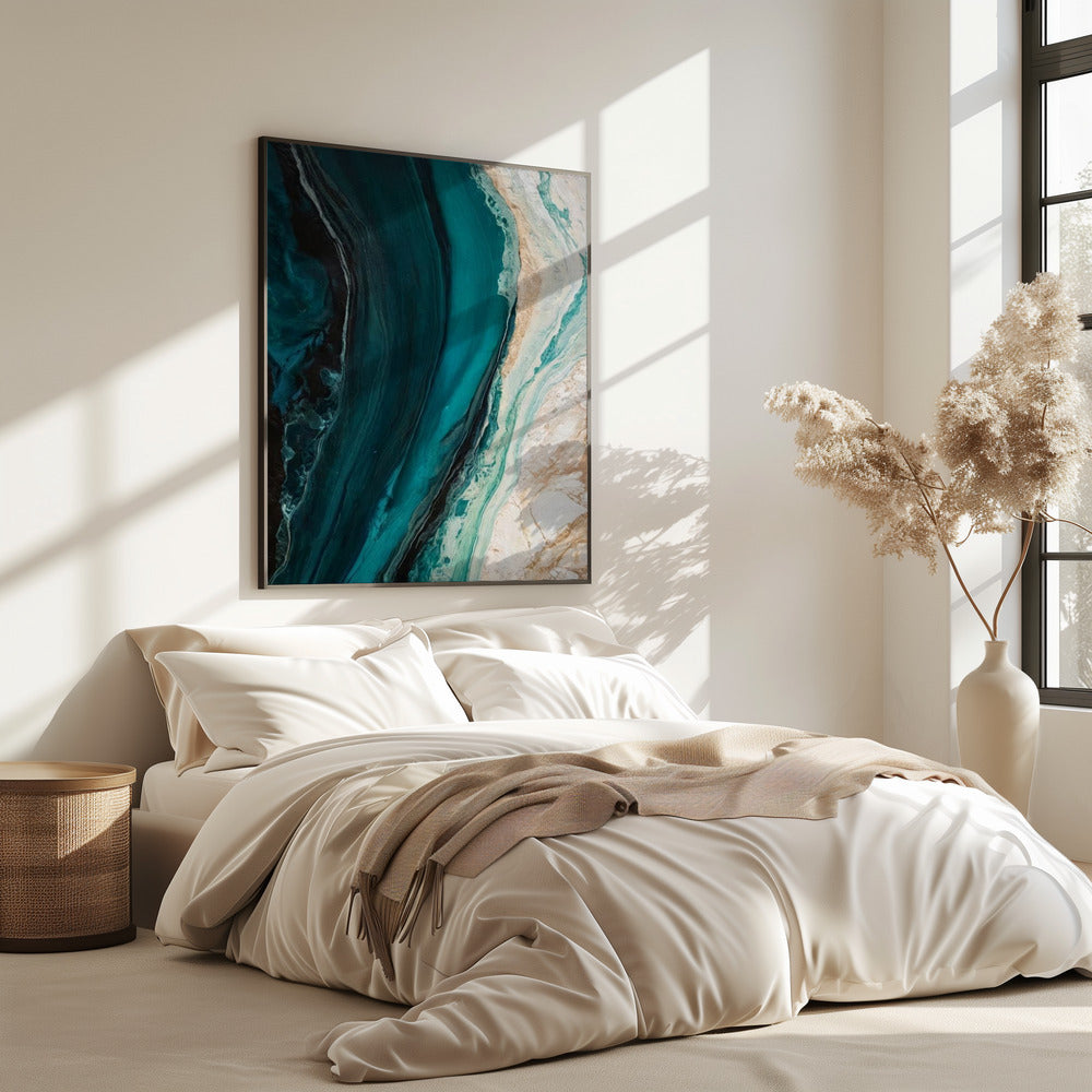 Oceanic Marble Flow | Poster